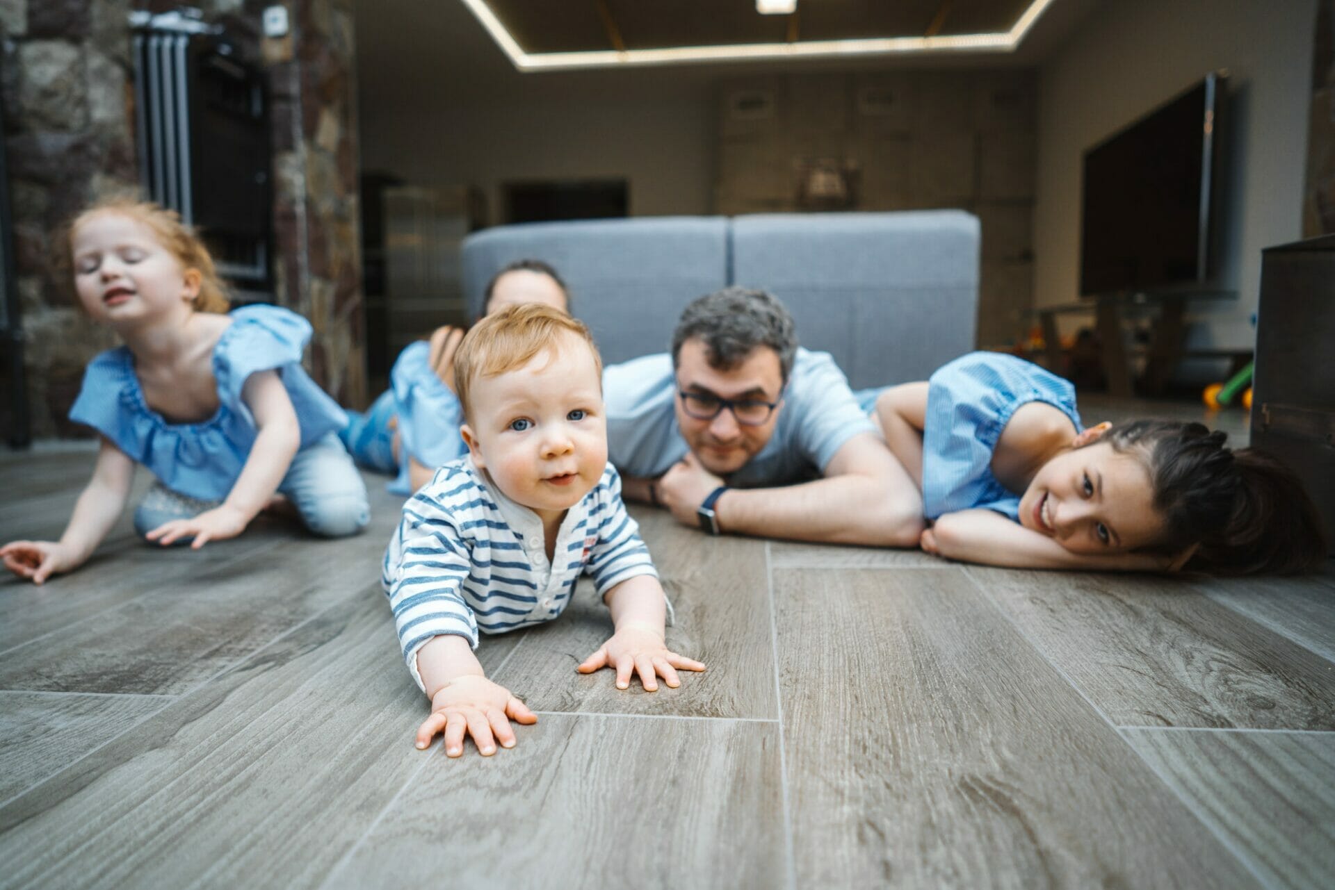 Little boy on the floor